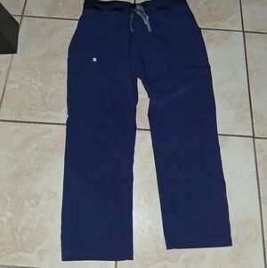 Figs Navy Technical Collection Scrub Pants Lp Large Petite